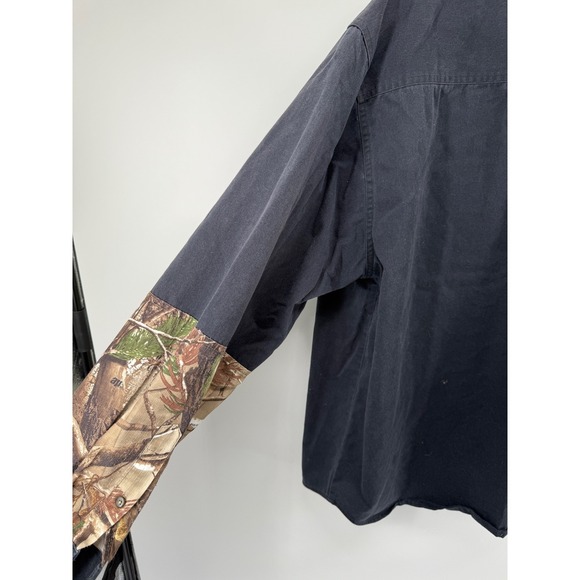 Realtree Camo Patchwork Long Sleeve Button Up Shirt Men's 3XL Big Tall Hunting - Picture 8 of 9